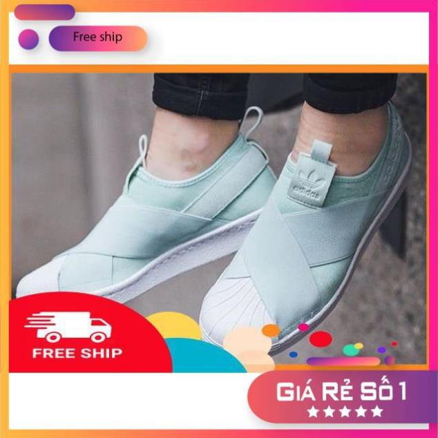 [XẢ KHO] [SALE + FREESHIP] Giày Sneaker nam nữ Adidas SuperStar SlipOn các màu