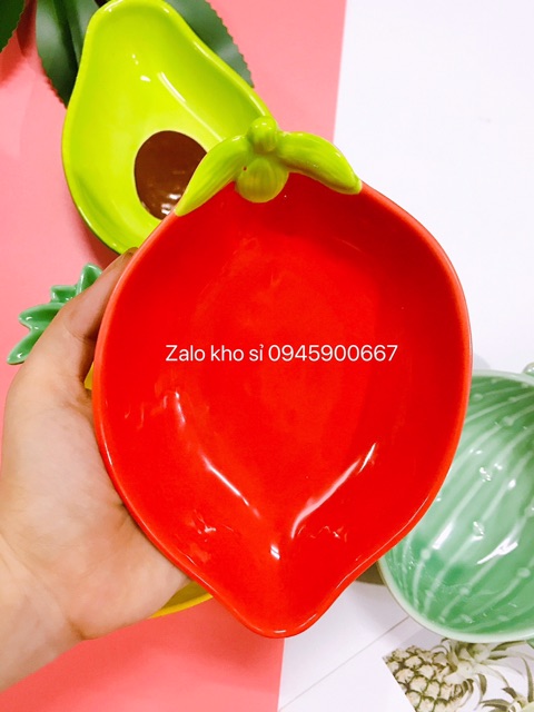 Bát gốm sứ trái cây cỡ to cho bé ăn dặm