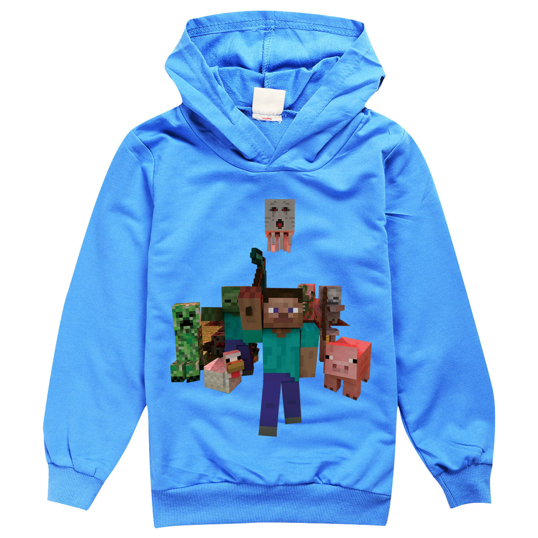 Áo Hoodie In Họa Tiết Game Minecraft Thời Trang Xuân Thu 2021 Cho Bé