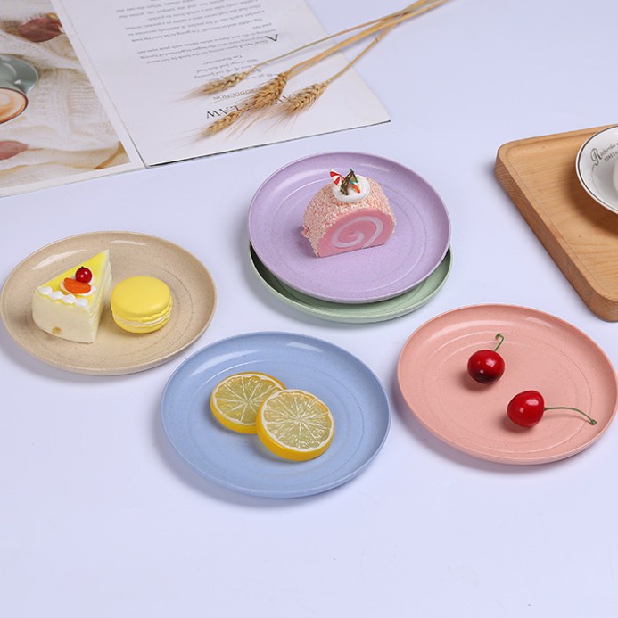 Bắc Âu Lúa Mì Rơm Đĩa Môi Trường Nơ Xương Đĩa Trái Cây Đĩa Nhỏ Đĩa Nông Đĩa