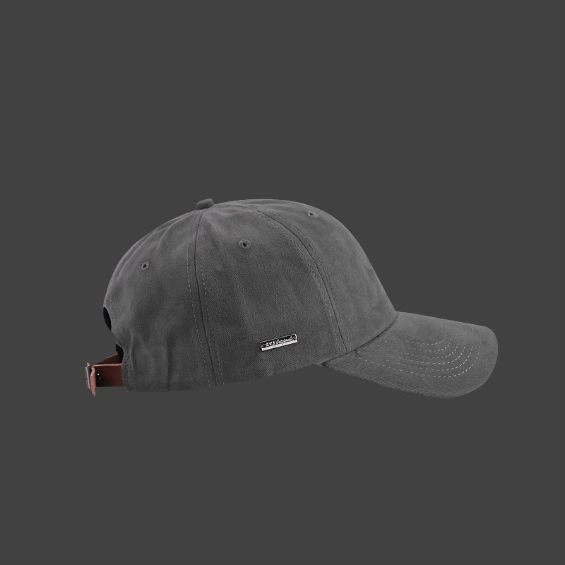 Mũ lưỡi trai mềm màu trơn đơn giản phong cách retro cổ điển