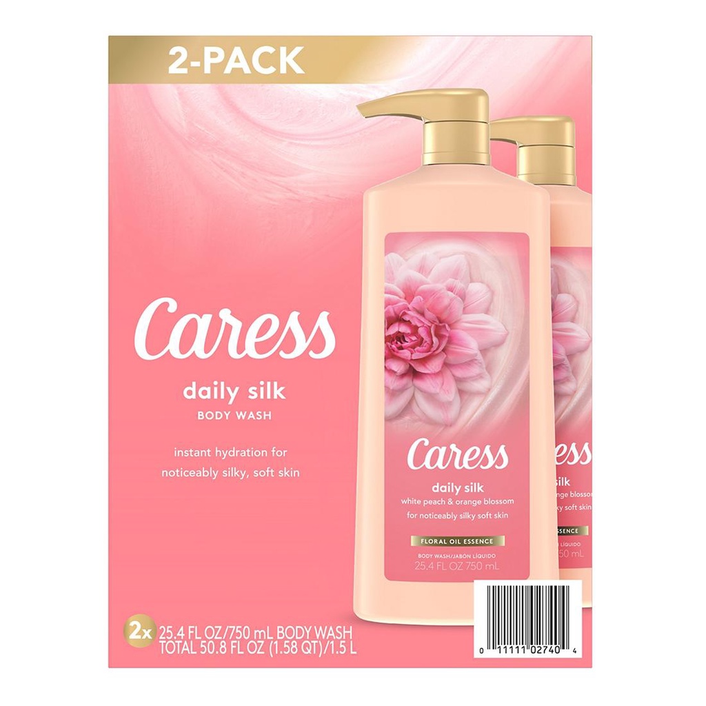 Sữa Tắm Nước Hoa CARESS Daily Silk Hương Đào Trắng Và Hoa Cam - USA