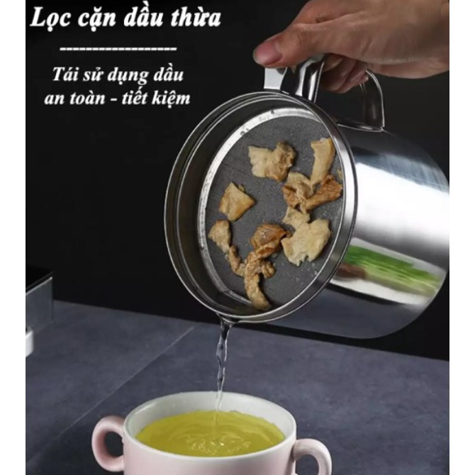 CA LỌC DẦU ĂN INOX