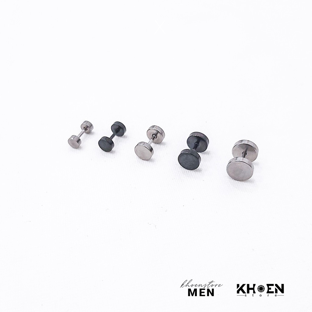 (1 Chiếc) Khuyên Nút 2 đầu tròn trơn size 4mm đến 8mm - Khoen Store