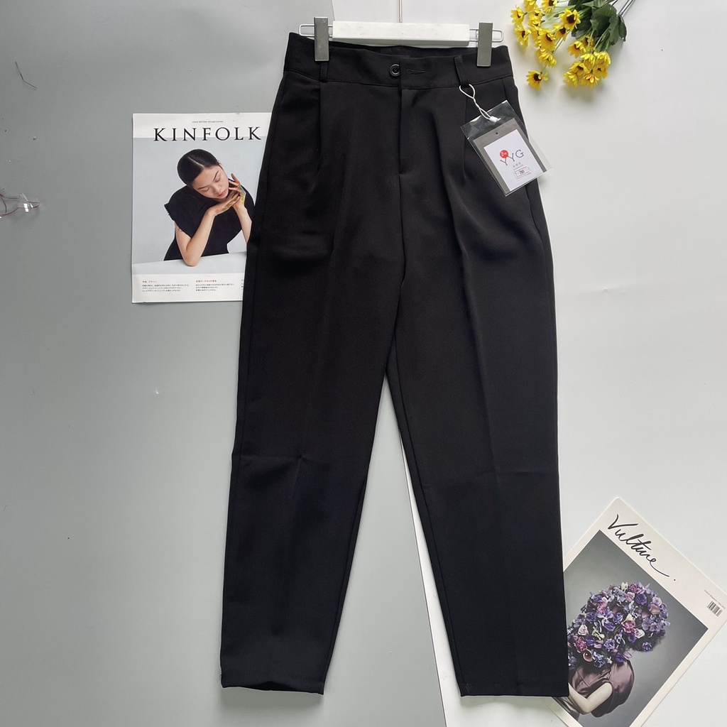 Quần Baggy nữ cạp cao Form Rộng Chất Tuyết Mưa siêu mịn không nhăn, không xước M780