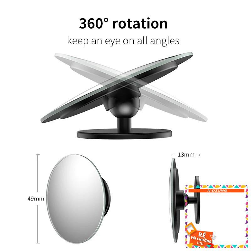 [GÓC SIÊU RỘNG] Gương Cầu Lồi Xe Ô tô - Gương Góc Rộng - Chống Điểm Mù, Hạn Chế Va Chạm, An Toàn Cho Lái Xe - MILOZA