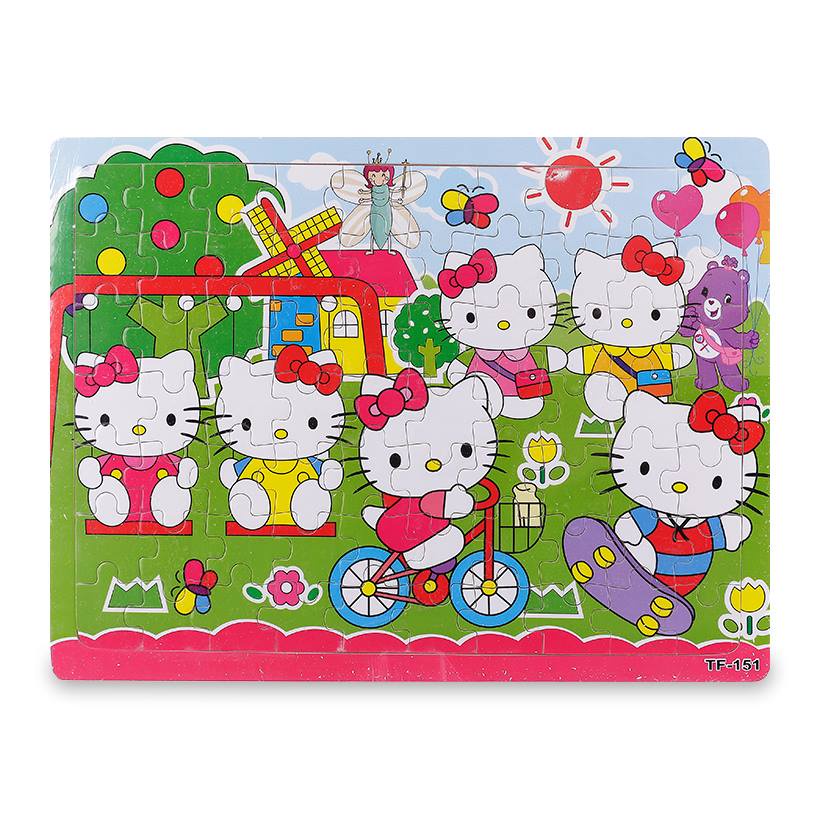 BẢNG GHÉP HÌNH HOẠT HÌNH BẰNG GỖ 60 MẢNH Giúp Bé Phát Triển Tư Duy-Trò chơi xếp hình Puzzle 60 chi tiết