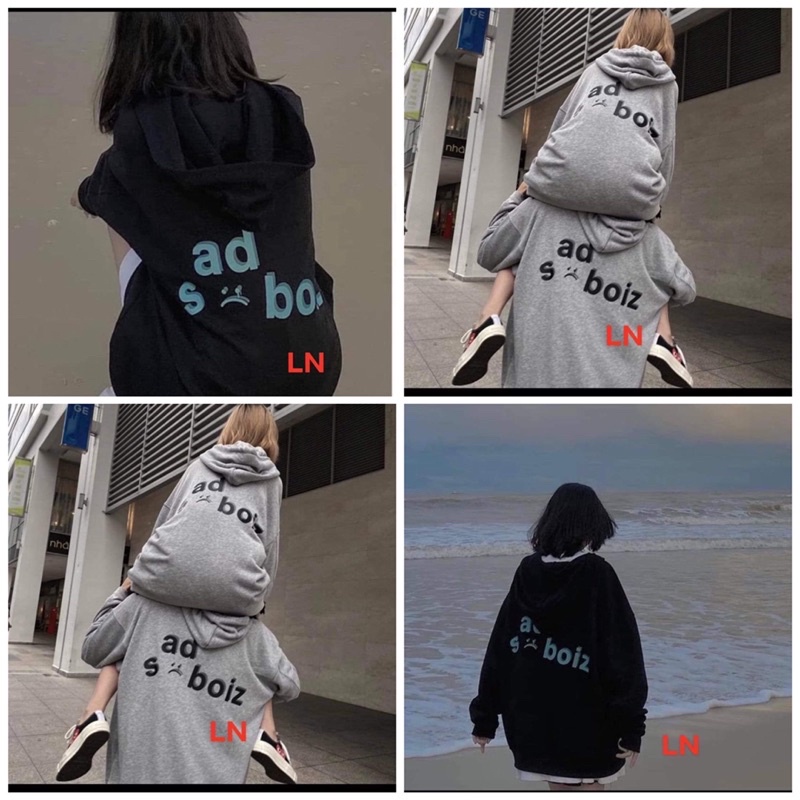 Áo khoác hoodie Sad Boy Ulzzang🌵Hodie nữ form rộng dài vải nỉ chất đẹp giá rẻ không xù lông thu đông unisex 2022