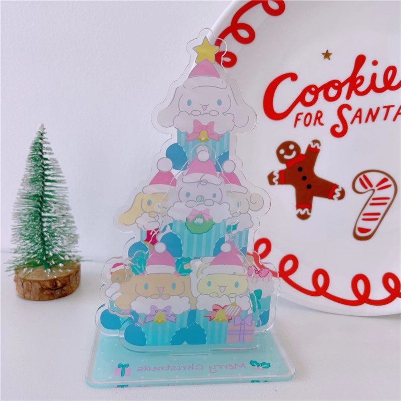 Đồ chơi mô hình nhân vật SANRIO nhiều kiểu tùy chọn bằng acrylic hai mặt đáng yêu trang trí nhà cửa