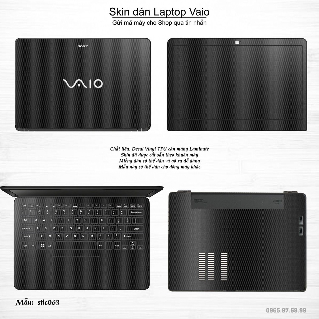 Skin dán Laptop Sony Vaio in hình Hoa văn sticker _nhiều mẫu 11 (inbox mã máy cho Shop)