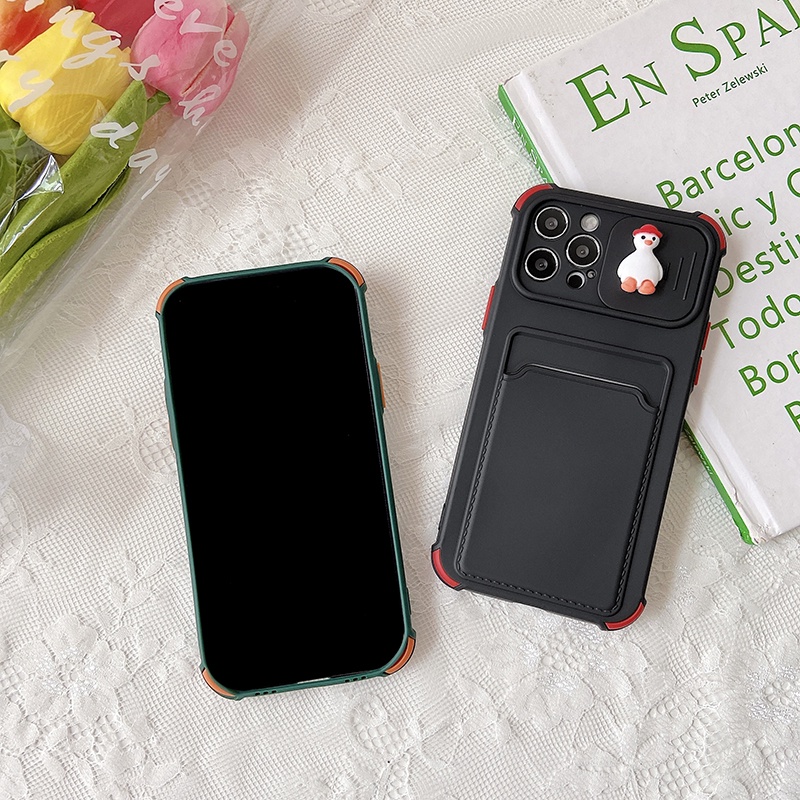 Mới Scrub Cảm thấy kéo đẩy Dolai Vỏ điện thoại màu trong mơ dành cho iPhone 12 11 Pro Max XS Max XR 8 7 vỏ silicon mềm