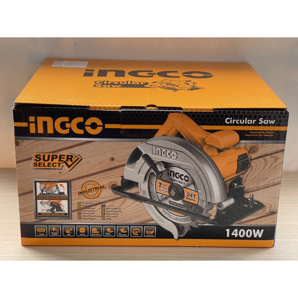 MÁY CƯA ĐĨA INGCO 1400W - 185M CS18538