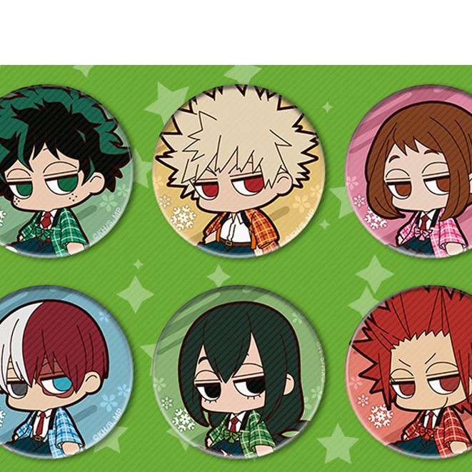 Huy hiệu cài áo in hình HỌC VIỆN ANH HÙNG phụ kiện anime chibi m01