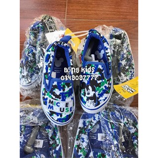Giày Slip On Bé Trai Mickey Camo