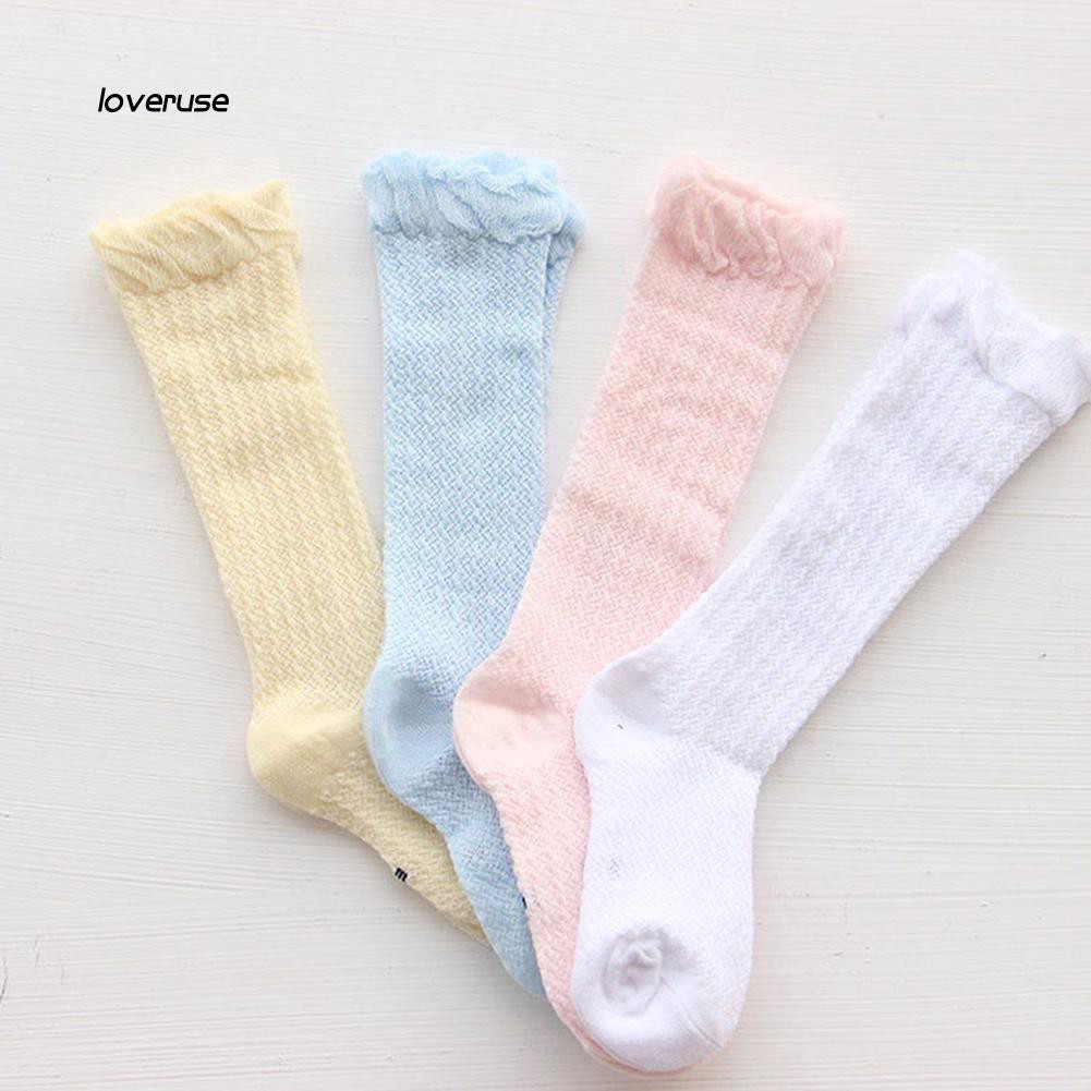 Đôi vớ cotton dài chống muỗi dễ thương cho bé