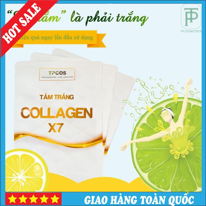 Free Ship  Tắm Trắng Collagen X7  Chính Hãng - Tắm Trắng Full Body