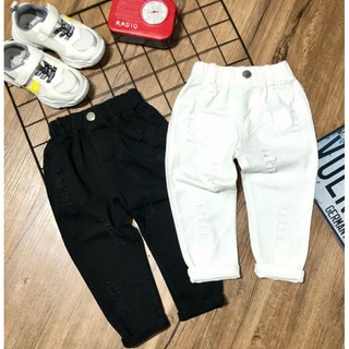 Quần dài bé trai kaki mềm mại co dãn size nhí