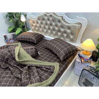 Bộ Drap Thun Hàn Quốc mát lạnh 4 món
