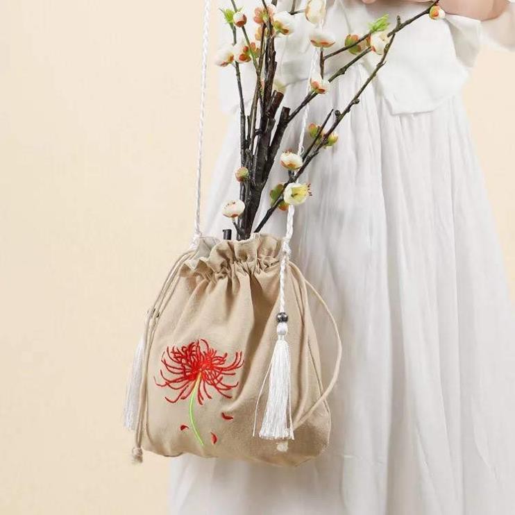 !!  Túi đeo chéo hoa bỉ ngạn có sẵn