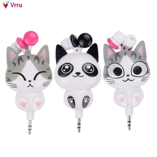 Tai nghe có dây hình mèo đáng yêu 3.5mm
