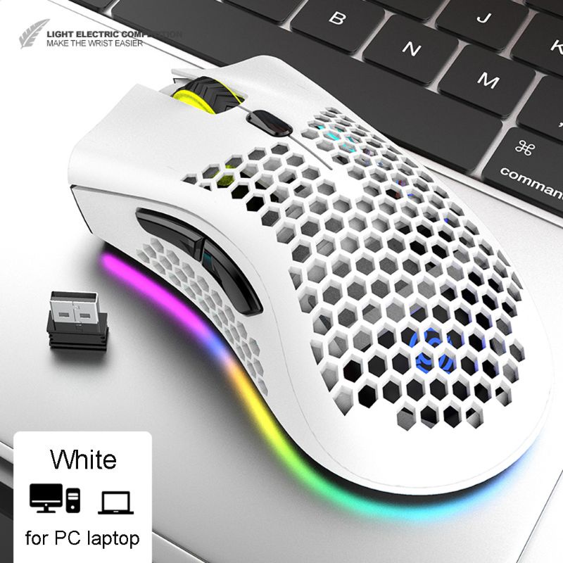 Chuột Không Dây Chơi Game Có Đèn Nền RGB 3 DPI Tốc Độ Cao
