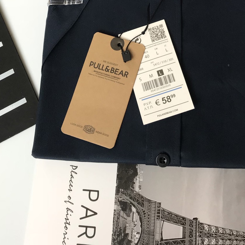 Áo sơ mi nam Oxford ngắn tay (Xanh đen)