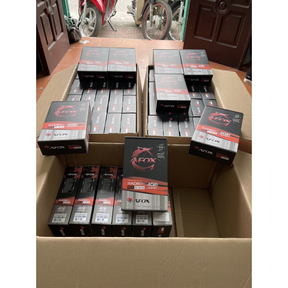 Card đồ họa VGA Radeon RX550 4G GDDR5 Afox Dual Fan , card đồ họa máy tính chính hãng