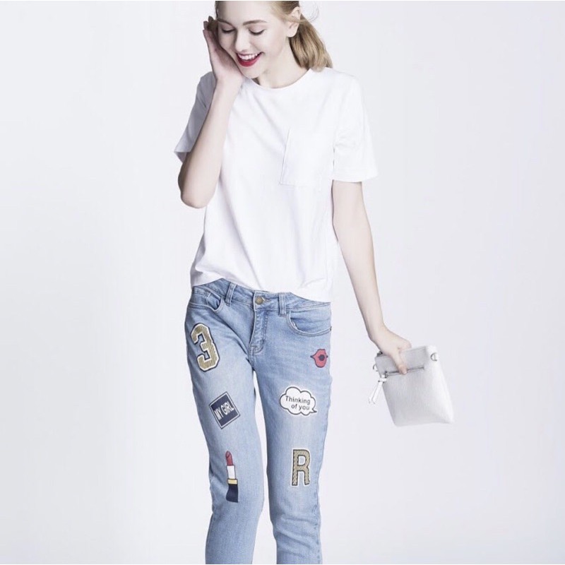 QUẦN JEANS IN HÌNH MIKI CLASSICS