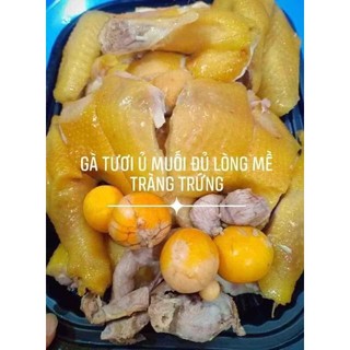 Gà ủ muối cốt bào ngư nguyên con đủ tràng trứng