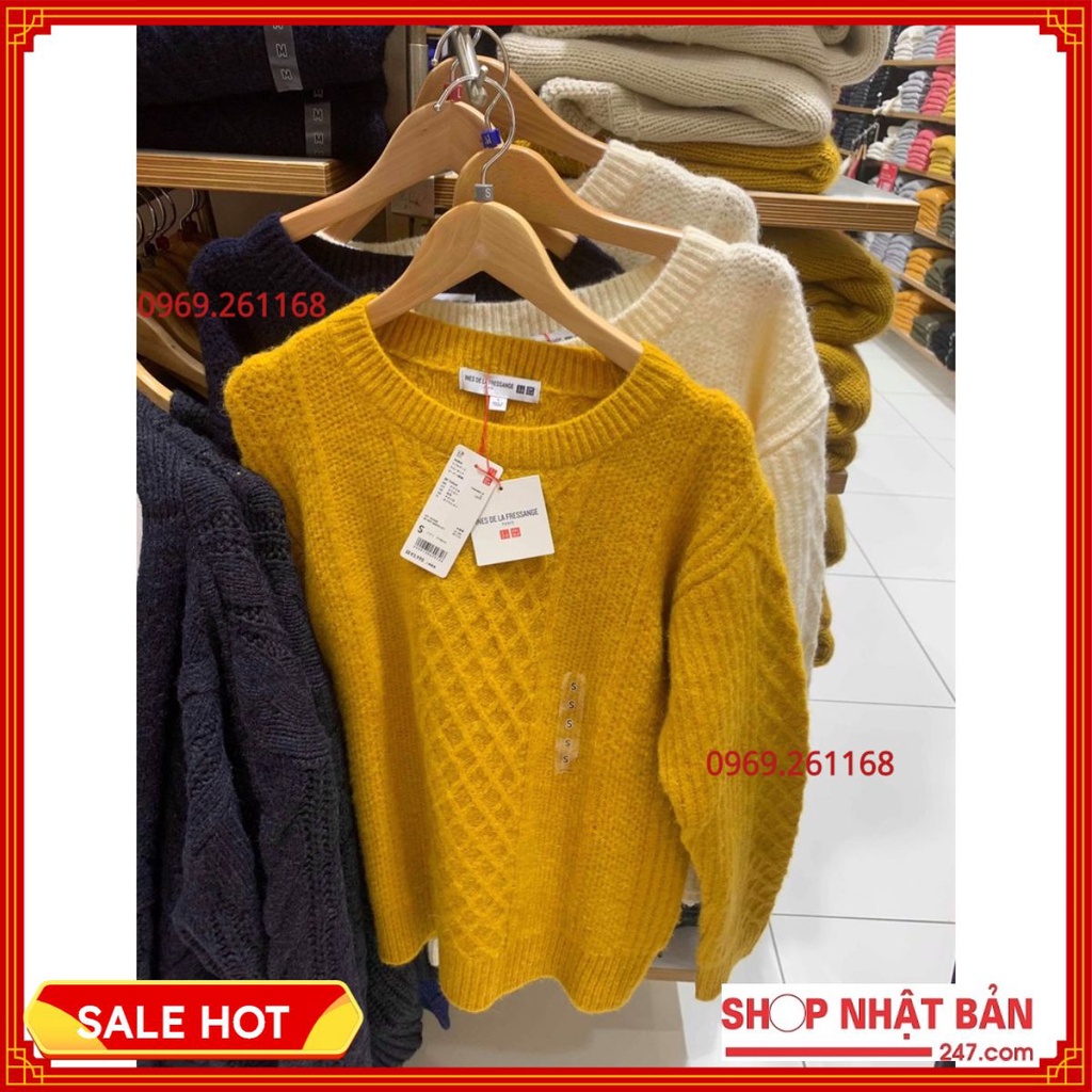 Áo len cổ lọ dài tay Ines de la Fresange #Uni mẫu 2019