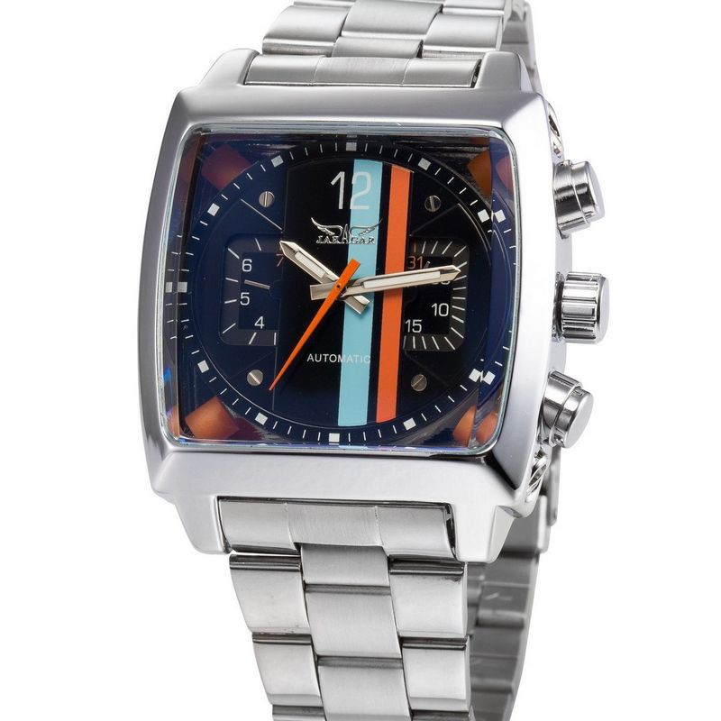 Đồng Hồ Cơ Tự Động Jaragar Mặt Vuông Bằng Thép Không Gỉ | BigBuy360 - bigbuy360.vn