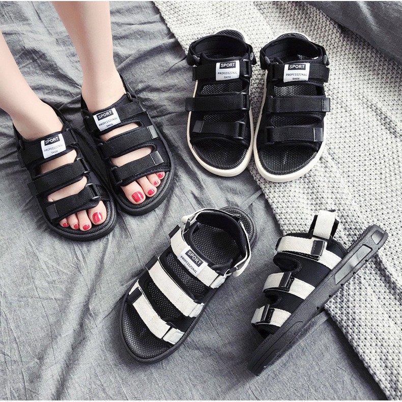 (Có 3 Màu) Xăng đan nam nữ 35-44 3 quai ngang Sport - Sandal nam mẫu mới hot 2020