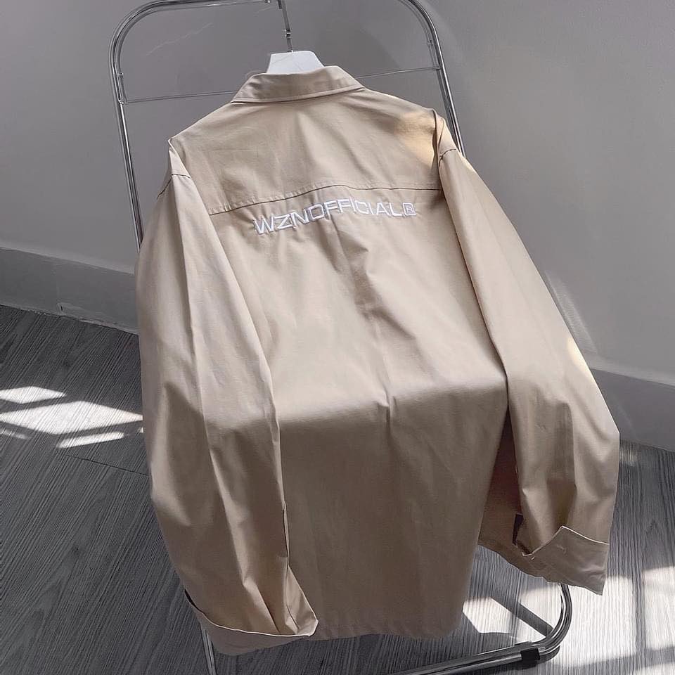 Áo sơ mi dài tay nam nữ form rộng WZN ba màu