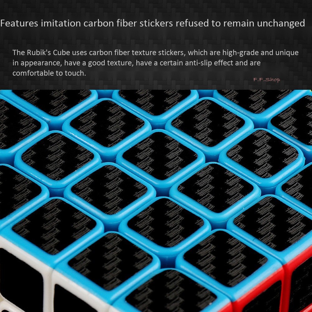 MoYu Carbon fiber 3x3x3 Speed cube 3x3 Game Puzzle Sticker for Smooth Magic Cube Khối Rubik