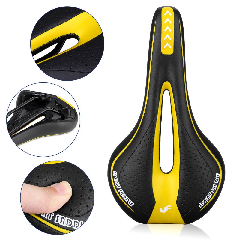 Yên xe đạp thể thao SPORT SADDLE có lỗ thoáng khí - Phù hợp mọi loại xe