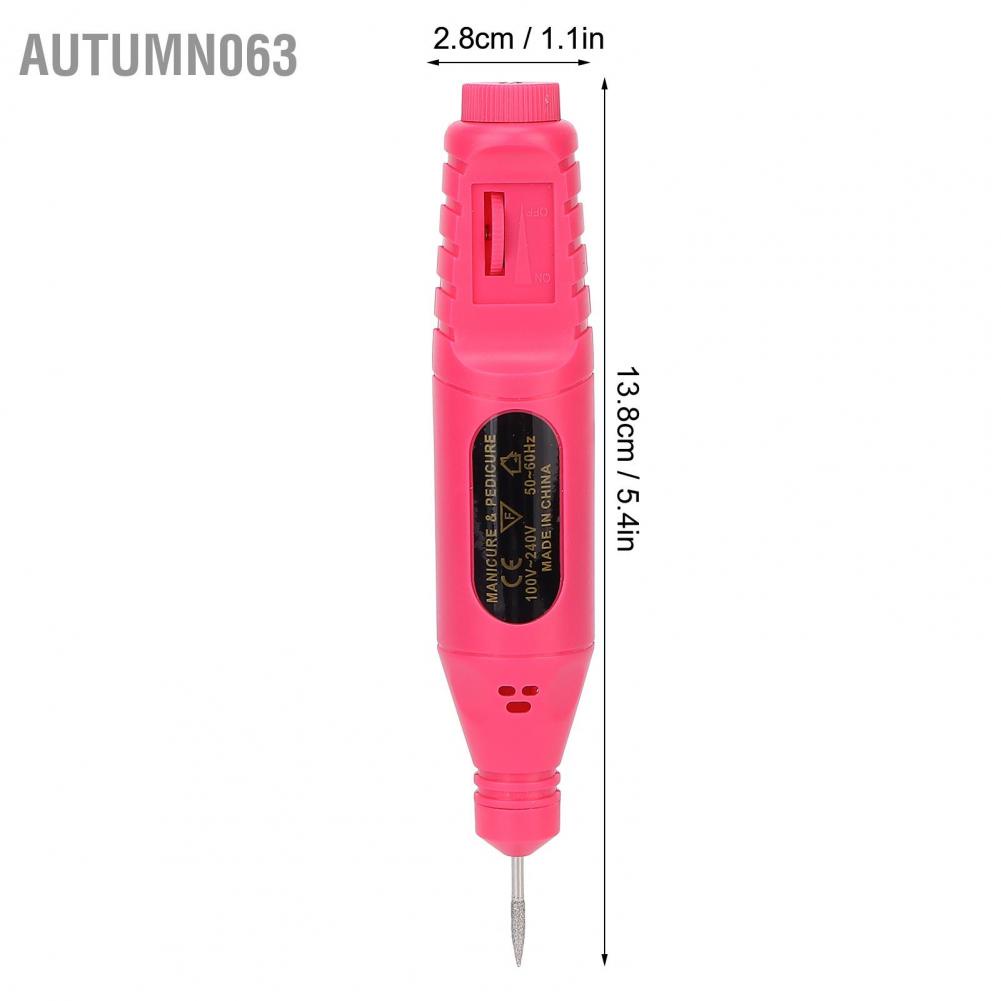 [Hàng mới về] Máy khoan móng tay điện cầm tay 6 đầu đánh bóng đầu cắm USB
