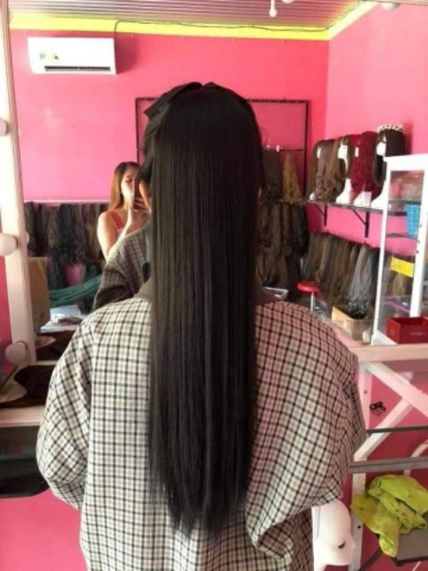 Tóc giả nữ cột ❤️❤️ FREESHIP ❤️❤️ cột thẳng dài 55cm
