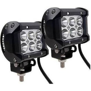 Đèn led đi phượt trợ sáng xe máy C6 - đèn 18w pha hỗ trợ ánh sáng trắng