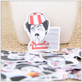 Bộ 40 Miếng Dán Trang Trí Hình Charlie Chaplin