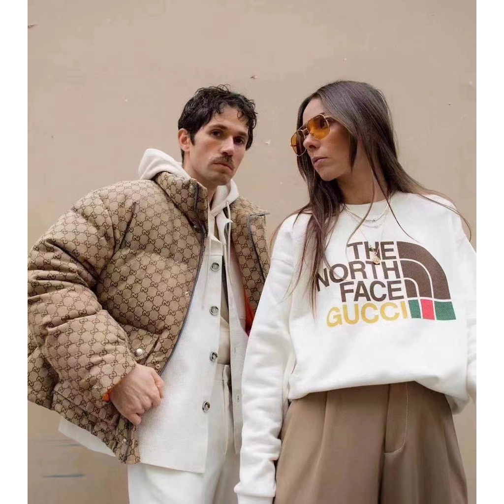 The North Face Gucci đã sẵn sàng tàu! Áo Khoác cotton Giữ Ấm Thời Trang Mùa Đông Mới