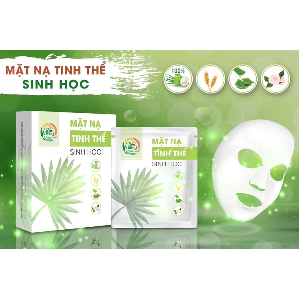 Hôp 5 Miếng mặt nạ tinh thể sinh học Bốn Mùa