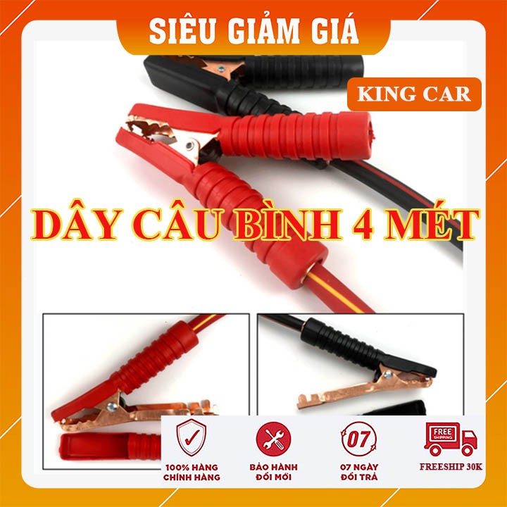 Dây câu bình ắc quy cao cấp, khởi động ắc quy 2000A*4 mét