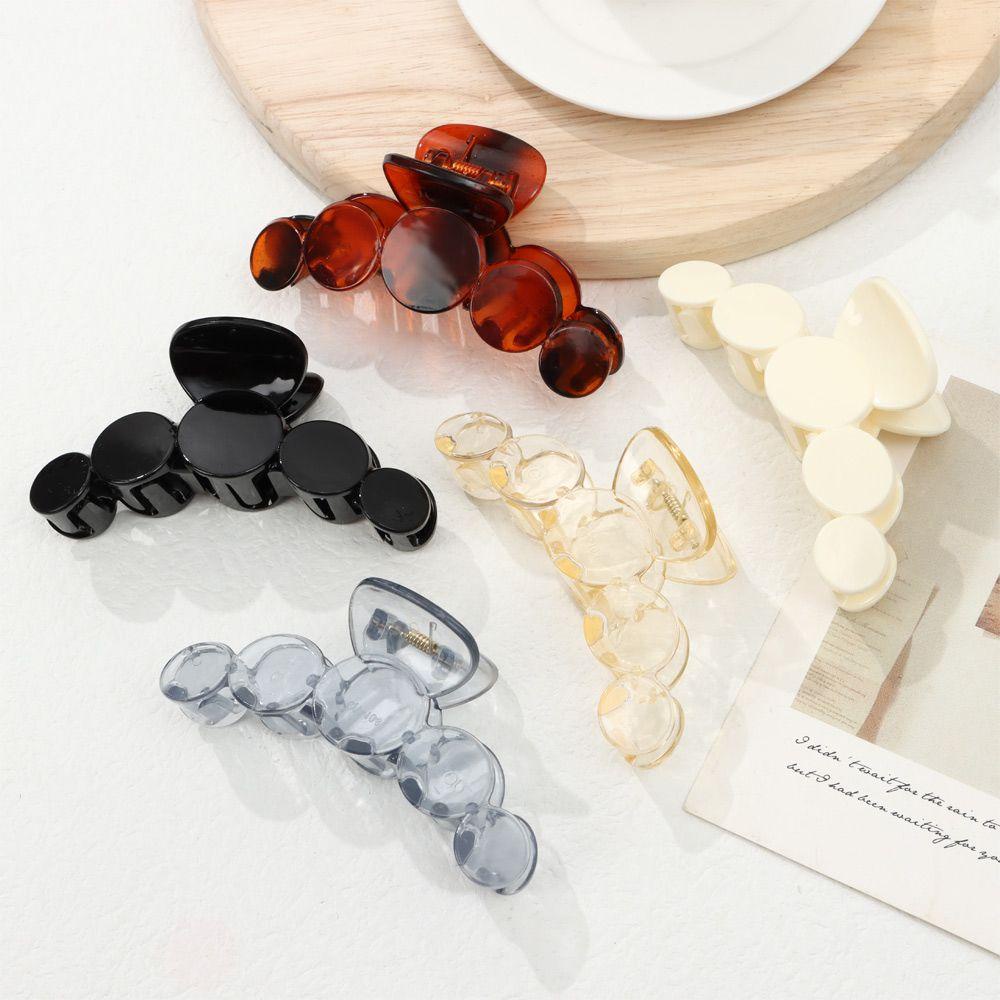 Kẹp Tóc Càng Cua Màu Trơn Tạo Kiểu Tóc Sành Điệu Cho Nữ