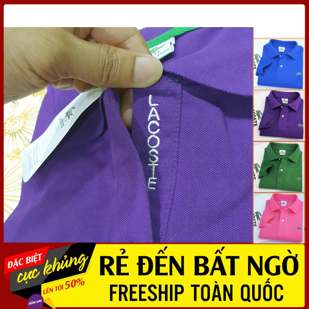 Áo polo nam cổ bẻ vải cotton thun trơn form chuẩn trẻ trung lịch lãm, màu sắc phong phú