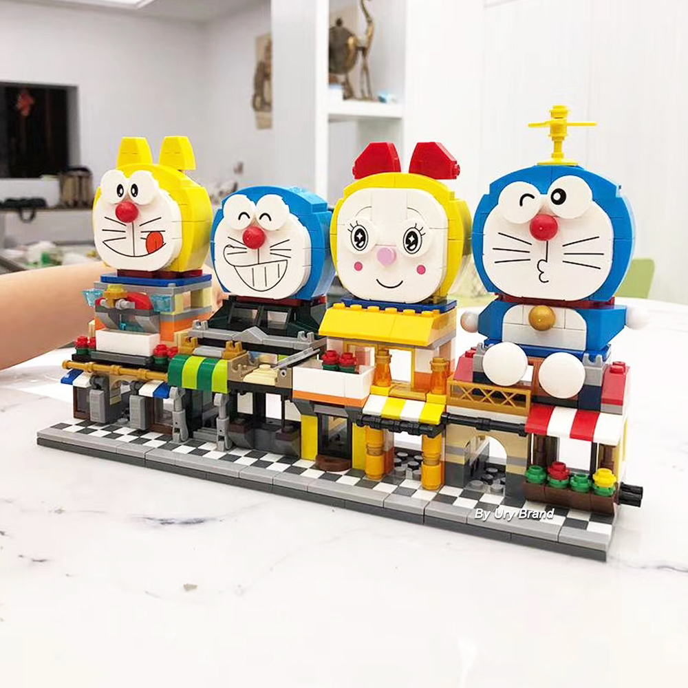 Bộ Đồ Chơi Lắp Ráp Lego Hình Doraemon Diy Dành Cho Trẻ Em