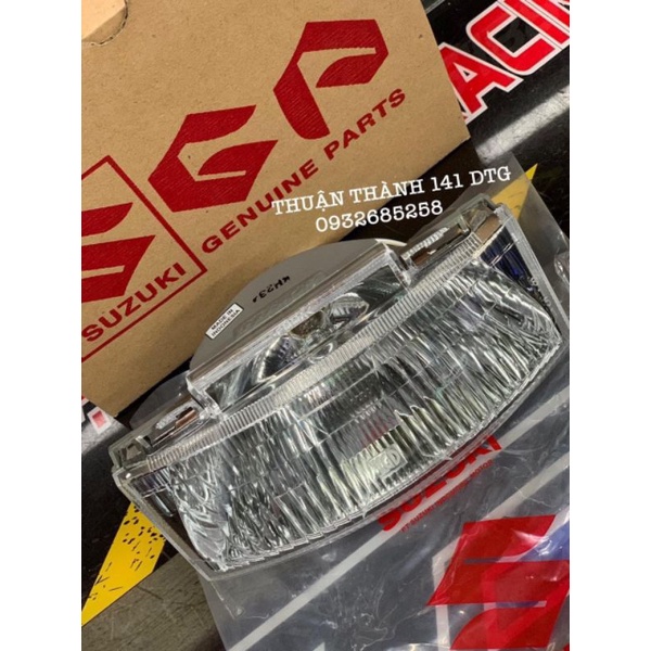 Đèn trước Satria 2000 zin kèm đuôi bóng