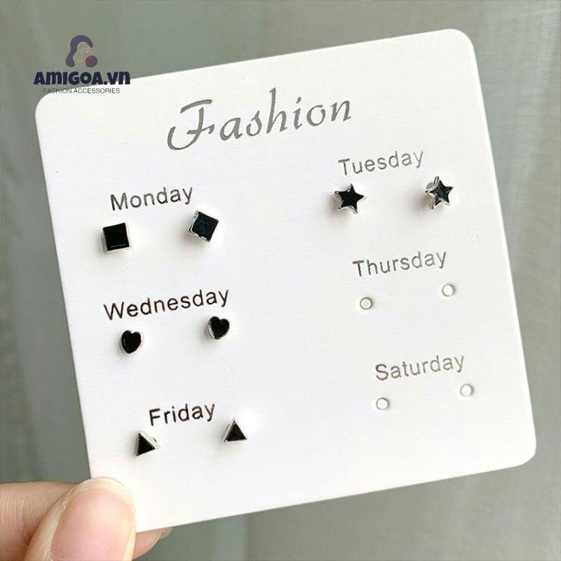 Bộ Bông Tai Ngọc Trai Thời Trang Đơn Giản Cho Nữ 925