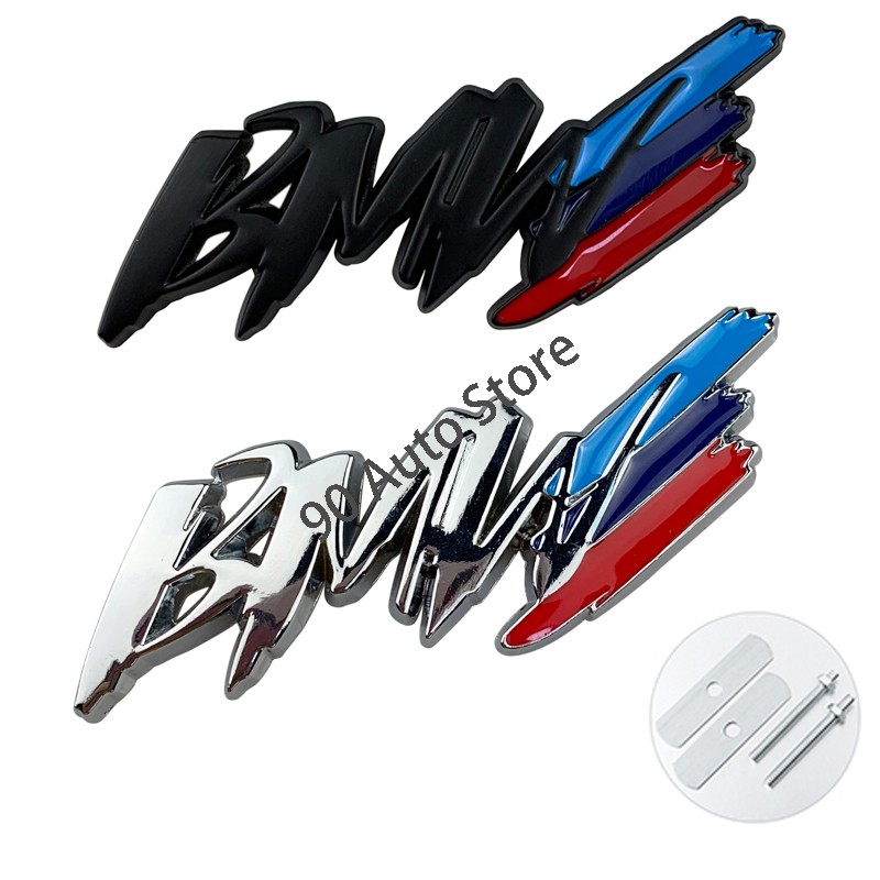 Logo Kim Loại 8.5X3.5Cm Dán Trang Trí Xe Hơi BMW F30 F20 F10 F32 F34 F36 F25 F21 E60