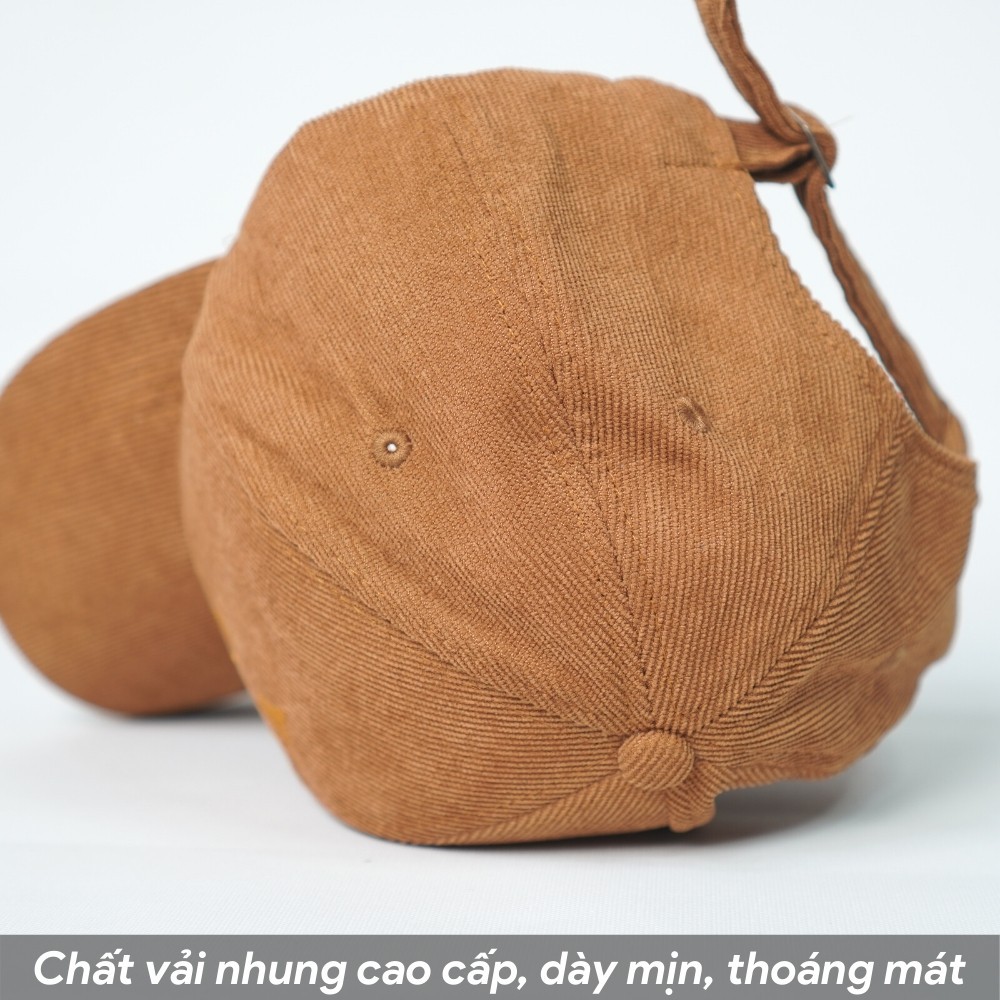Mũ lưỡi trai ❤️ Nón kết thêu chữ Yes You Can vải NHUNG phong cách Ulzzang form unisex nam nữ N06
