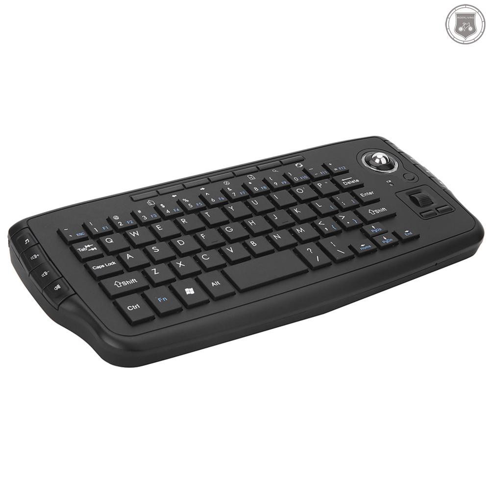 ☞[ready stock]E30 2.4GHz Wireless Keyboard with Trackball Mouse Scroll Wheel Remote Control for Android TV BOX Smart TV PC Notebook 